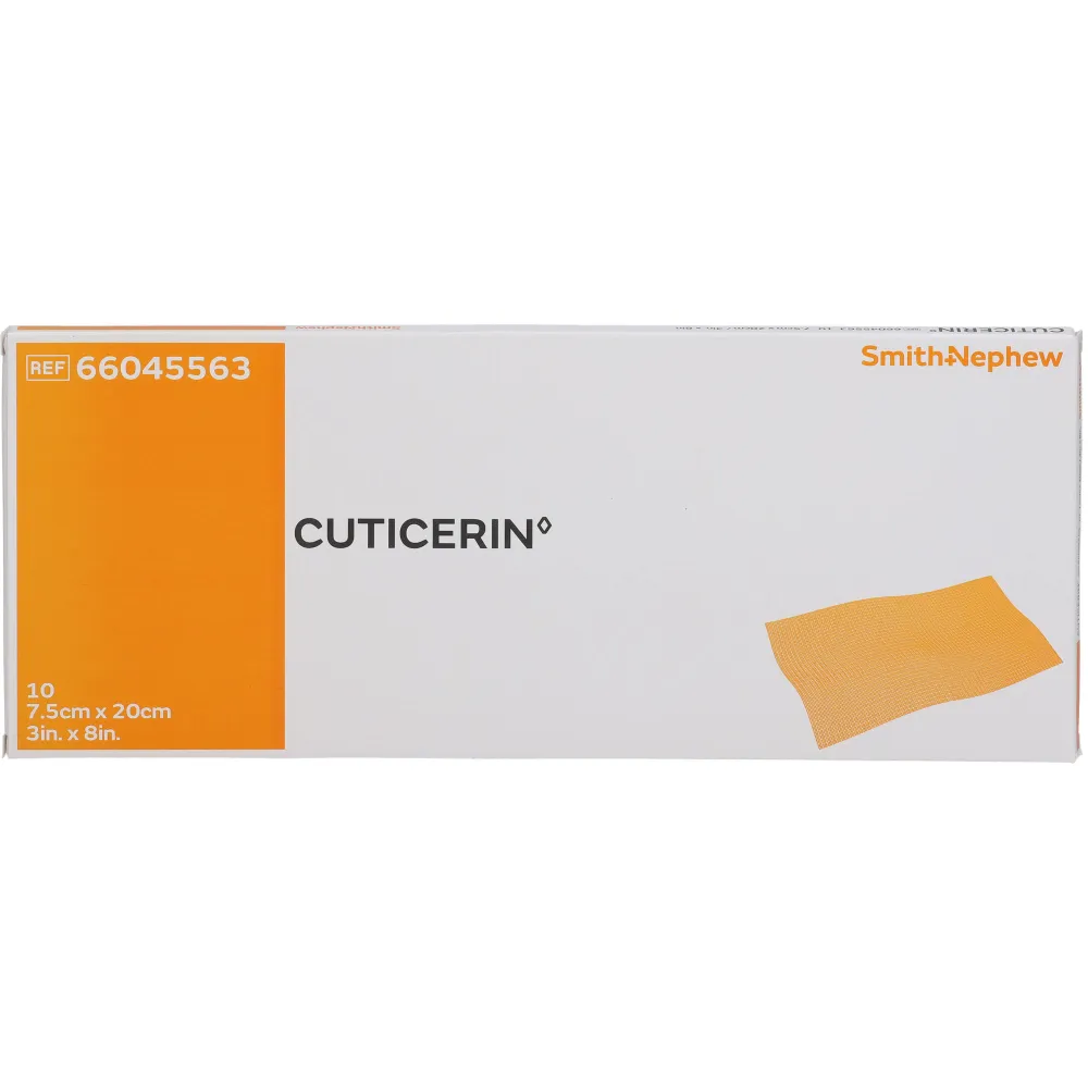Cuticerin 7,5x20 cm Gaze m.Salbenbeschichtung 10 St