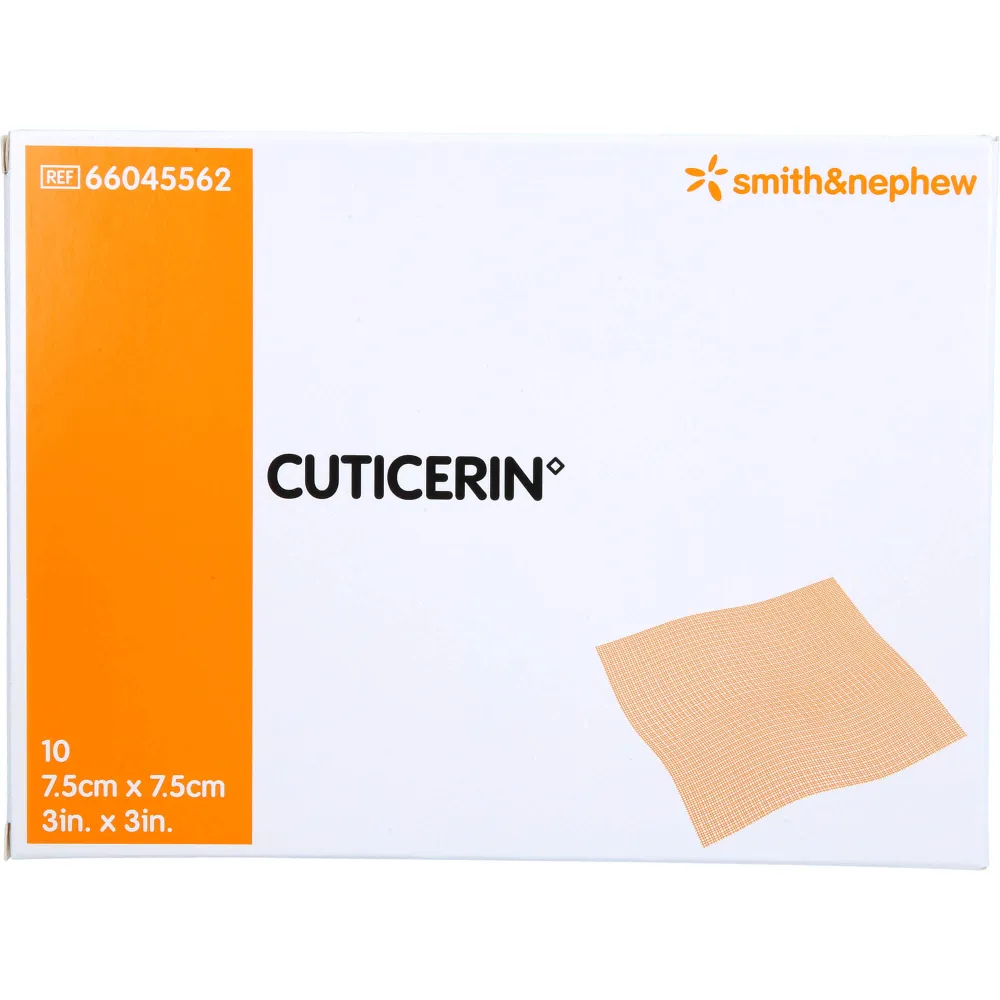 Cuticerin 7,5x7,5 cm Gaze m.Salbenbeschichtung 10 St