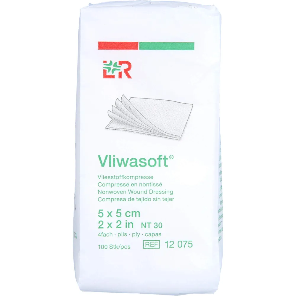 Vliwasoft Vlieskompressen unsteril 5x5 cm 4l. 100 St