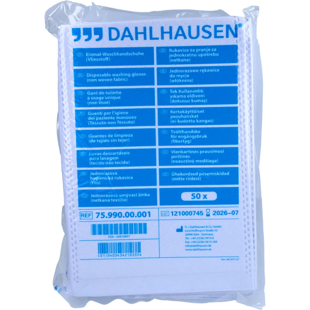 Waschhandschuhe Flauschvlies 14,5x22 cm 50 St