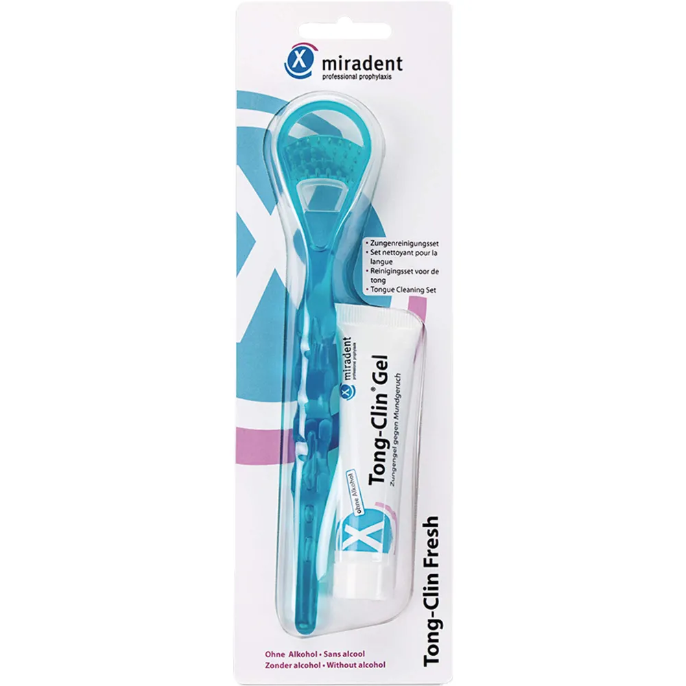 Miradent Zungenreinigungsset Tong-Clin 1 St