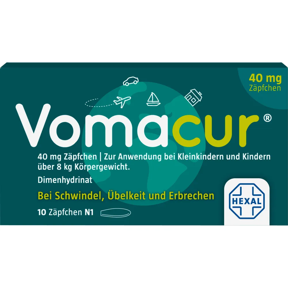 Vomacur 40 Suppositorien 10 St