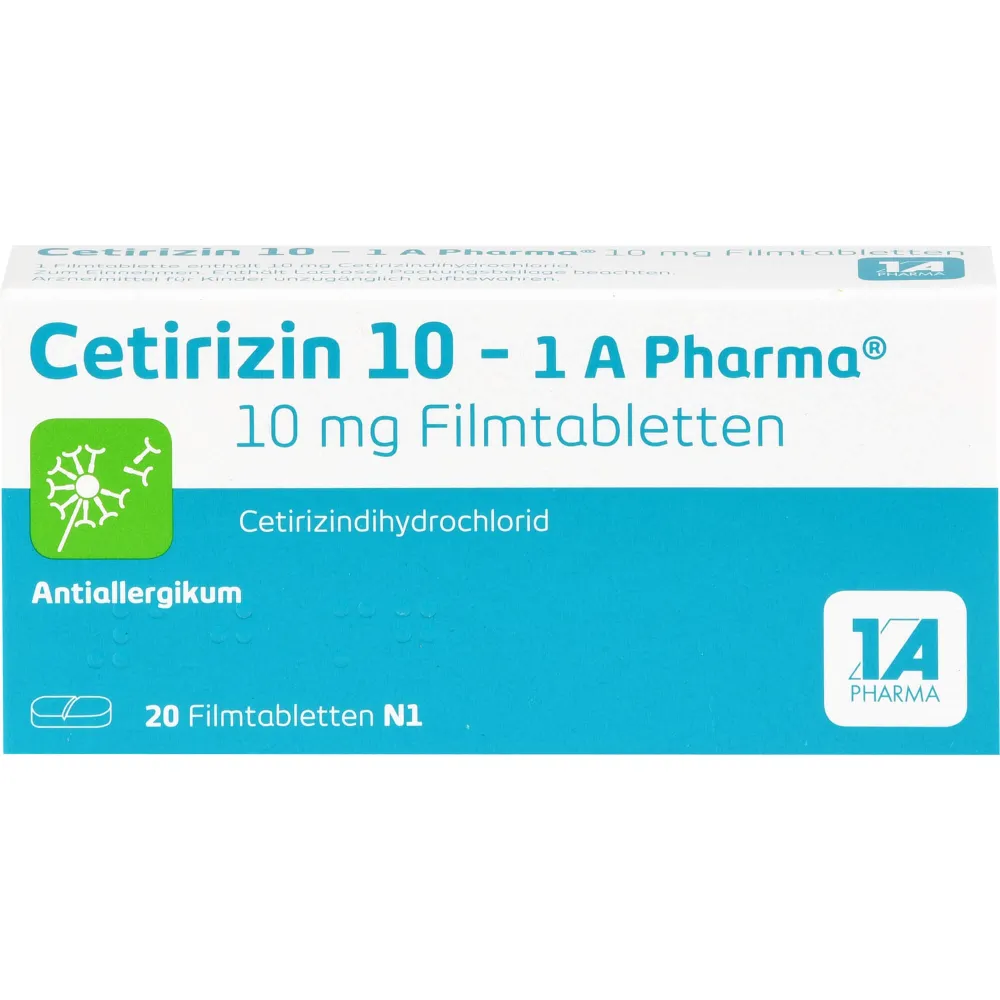 Cetirizin 10-1A Pharma Filmtabletten 20 St