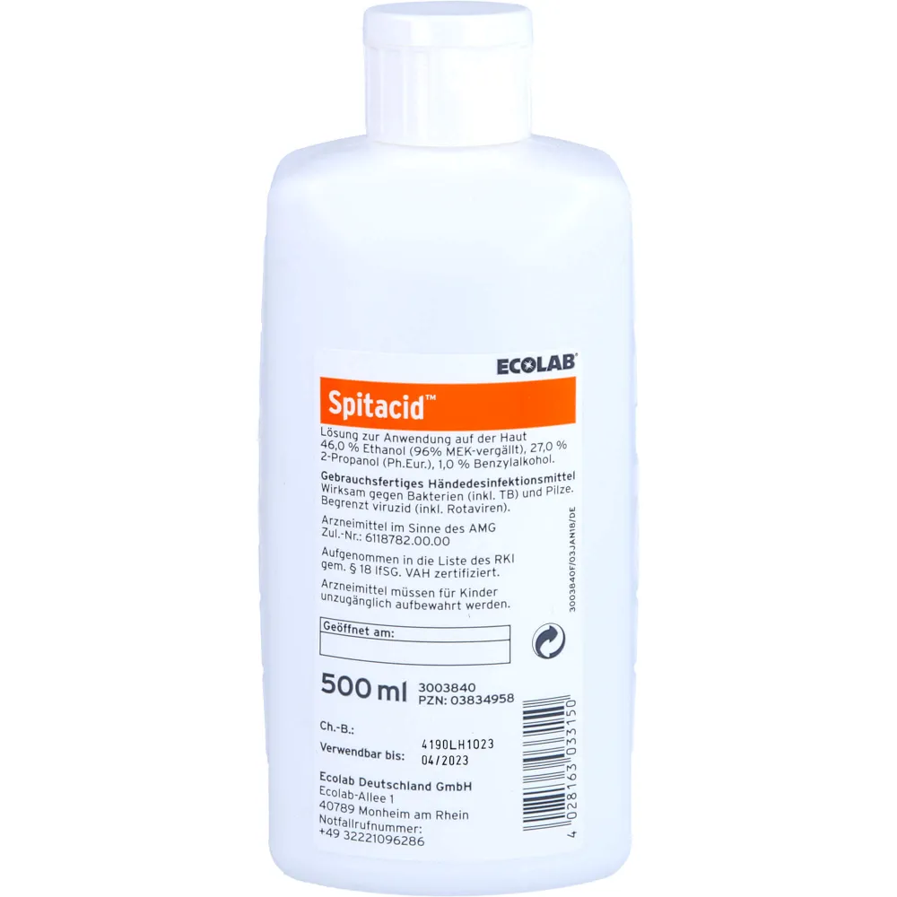 Spitacid Händedesinfektion Spenderflasche 500 ml