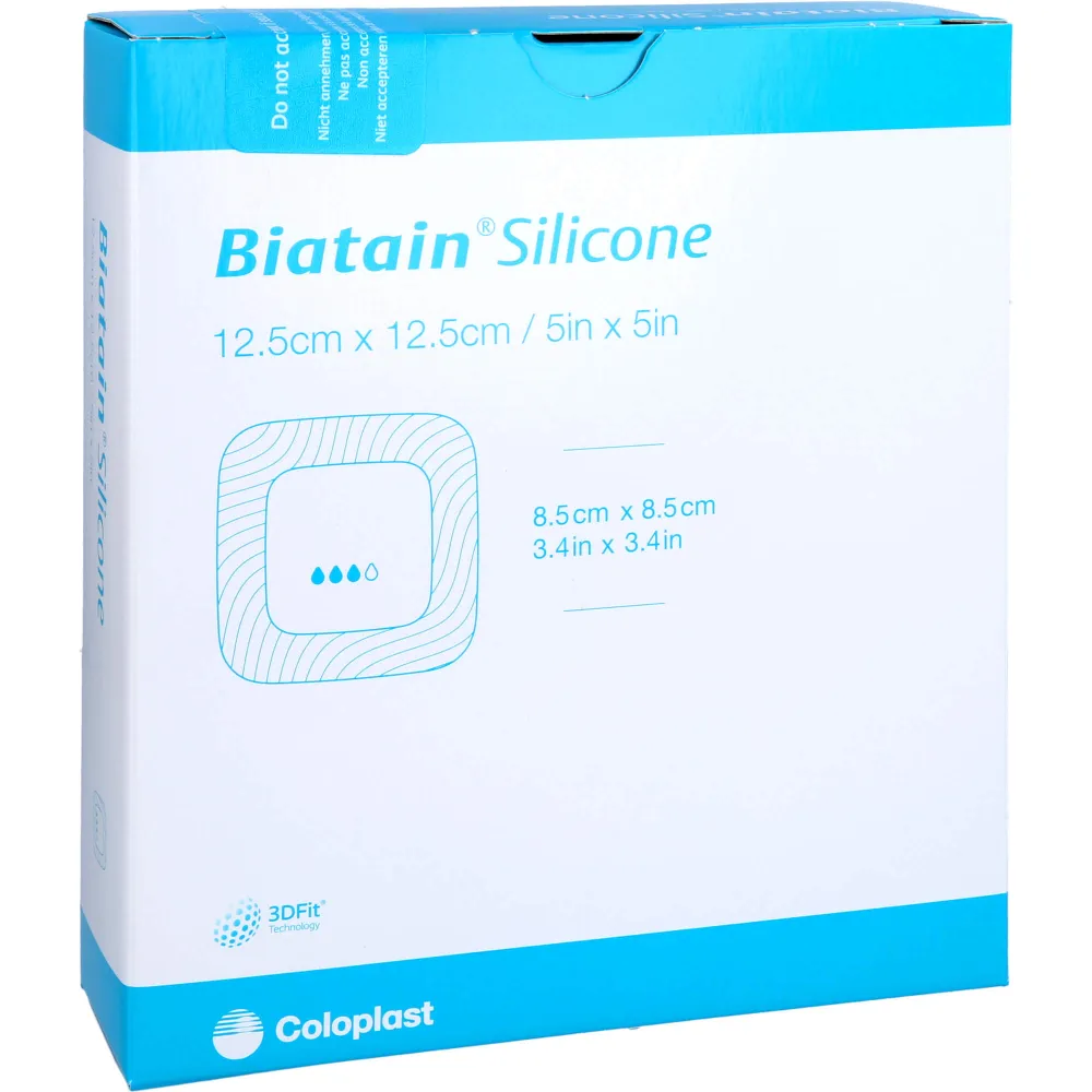 Biatain Silicone Schaumverband 12,5x12,5 cm 10 St