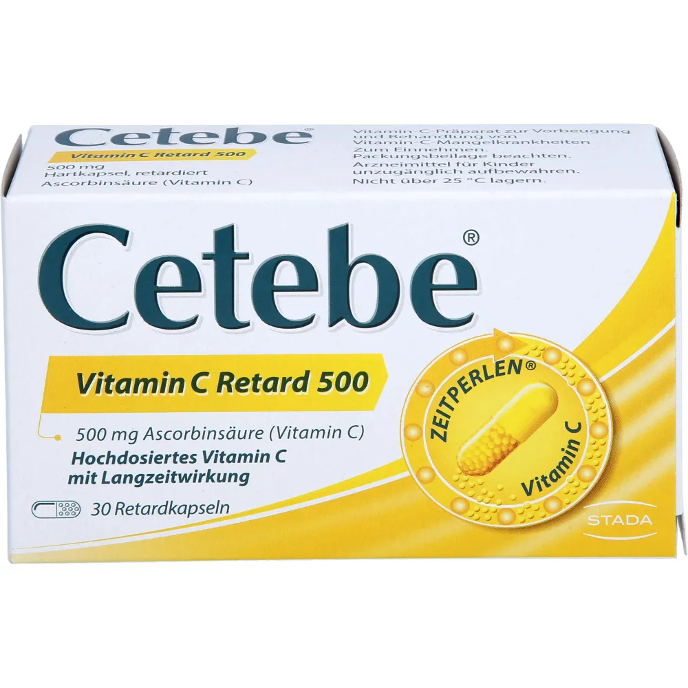 Cetebe Vitamin C Retardkapseln 500 mg 30 St