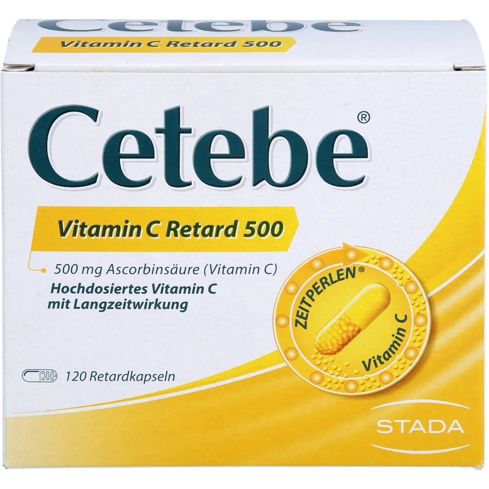 Cetebe Vitamin C Retardkapseln 500 mg 120 St