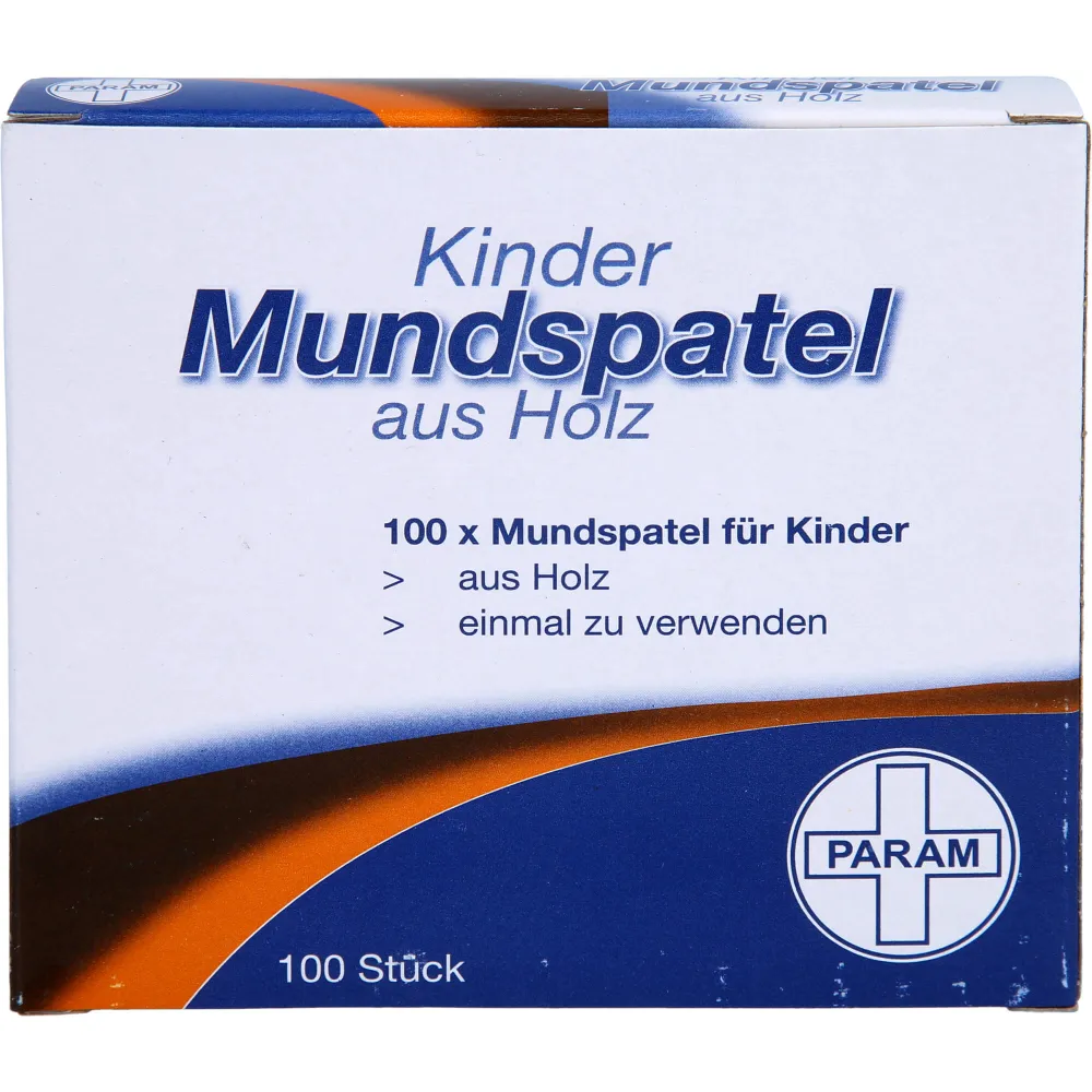 Mundspatel Holz für Kinder 100 St