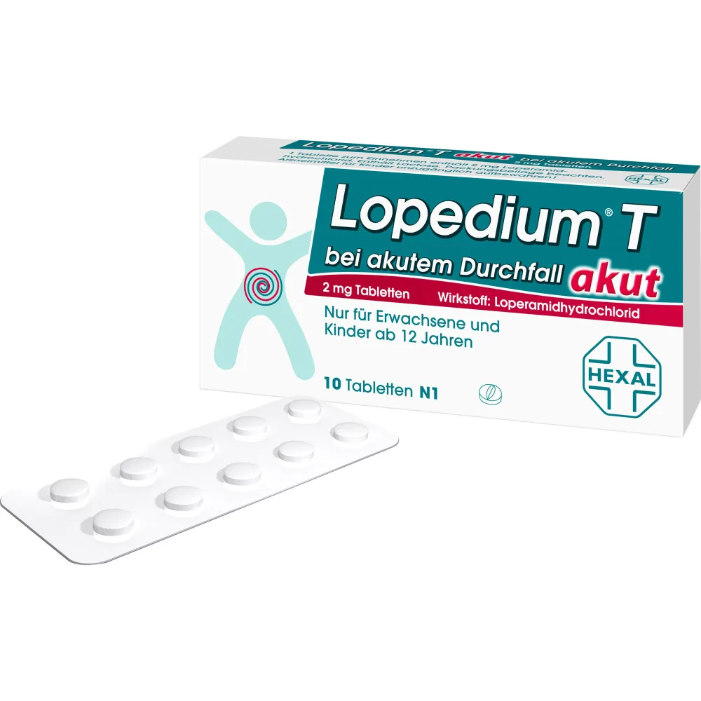 Lopedium T akut bei akutem Durchfall Tabletten 10 St