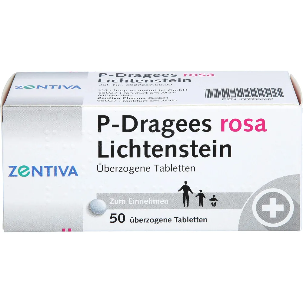 P Dragees rosa 50 St