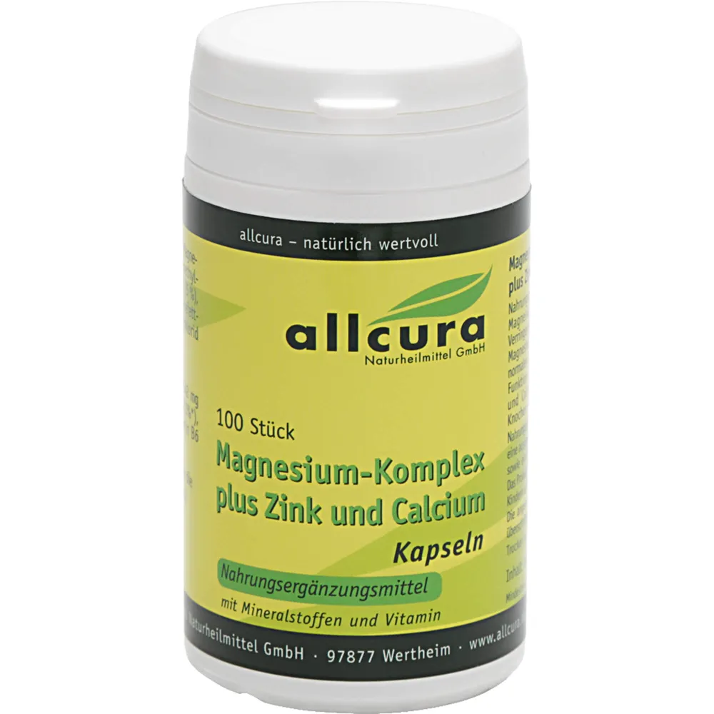 Magnesium Komplex m.Zink+Calcium Kapseln 100 St
