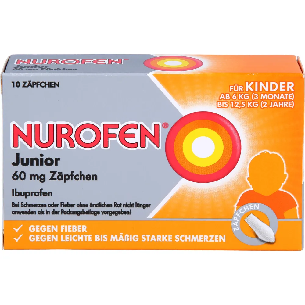 Nurofen Junior 60 mg Zäpfchen 10 St