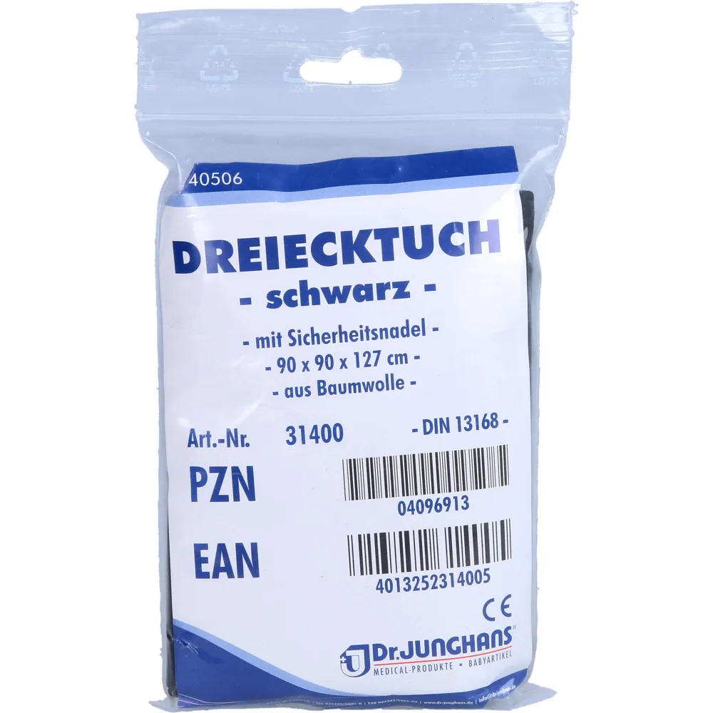 Dreiecktuch schwarz 90x90x127 31400 1 St