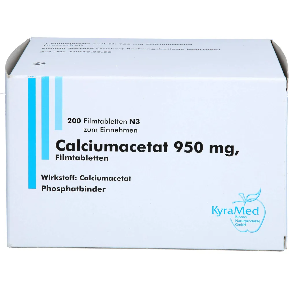 Calciumacetat 950 mg Filmtabletten 200 St