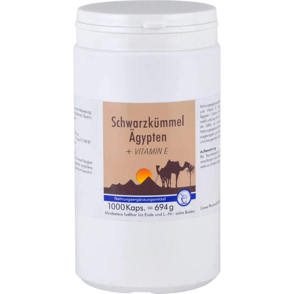 Schwarzkümmel Ägypten+E Kapseln 1000 St