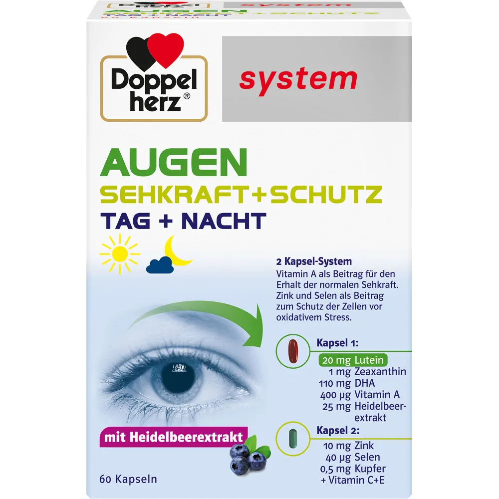 Doppelherz Augen Sehkraft+Schutz system Kapseln 60 St