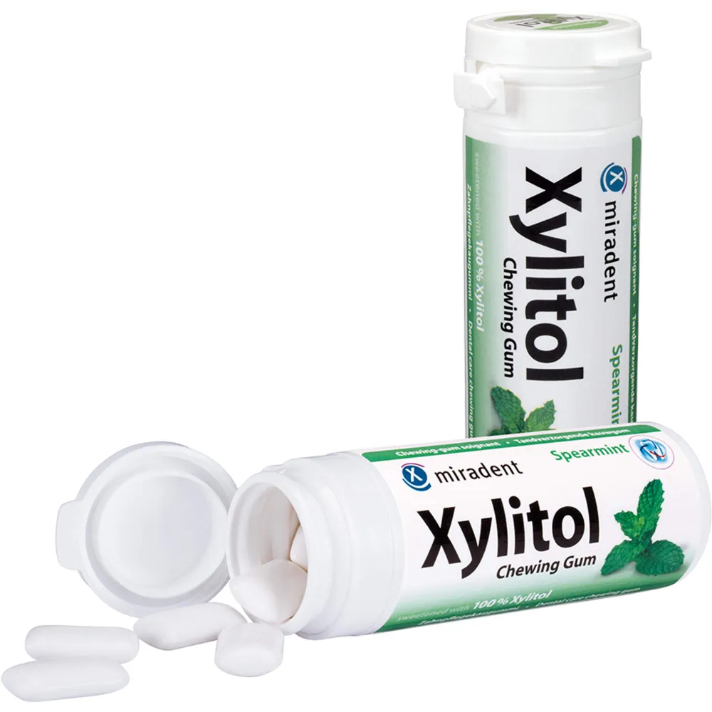 Miradent Xylitol Chewing Gum Spearmint 30 St