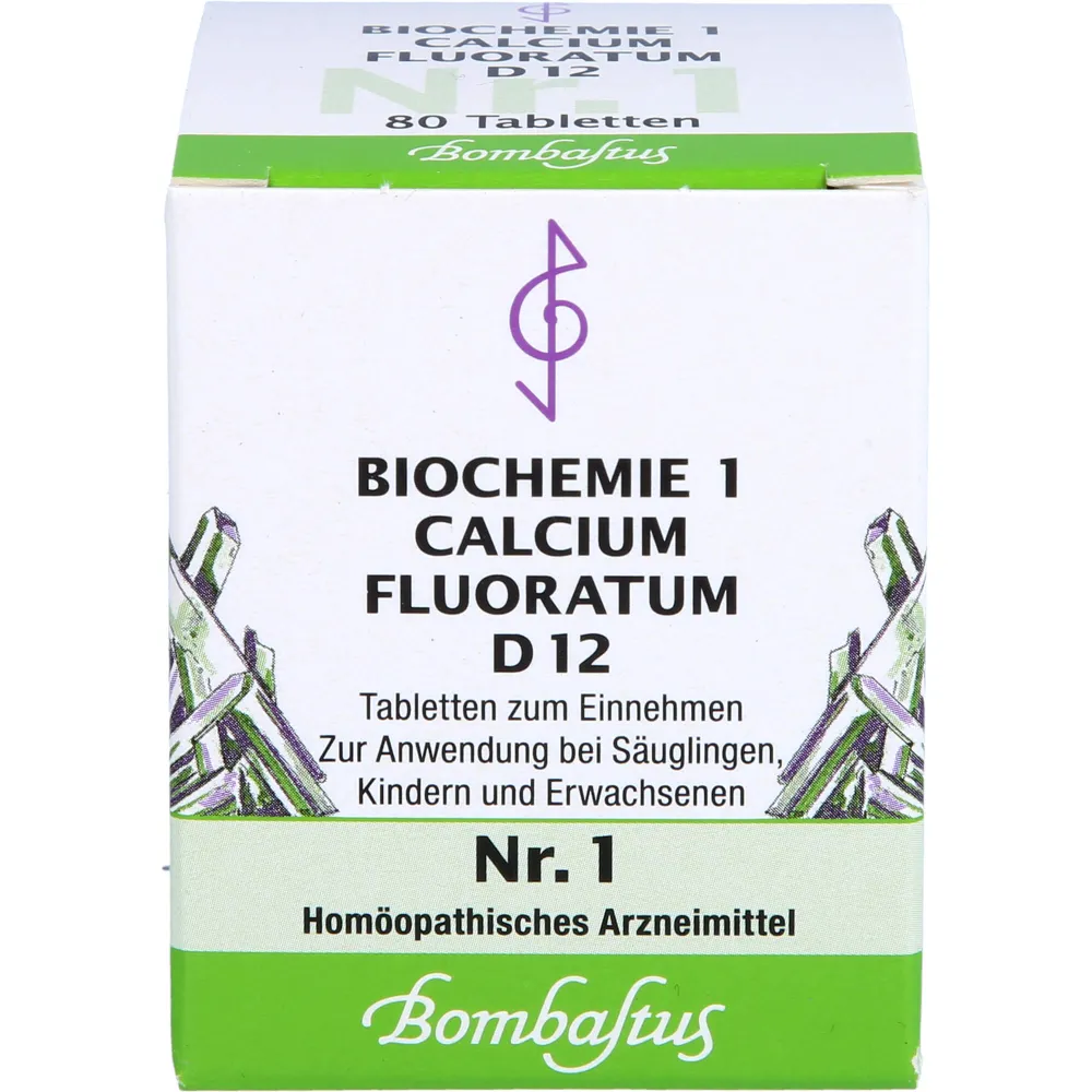 Biochemie 1 Calcium fluoratum D 12 Tabletten 80 St