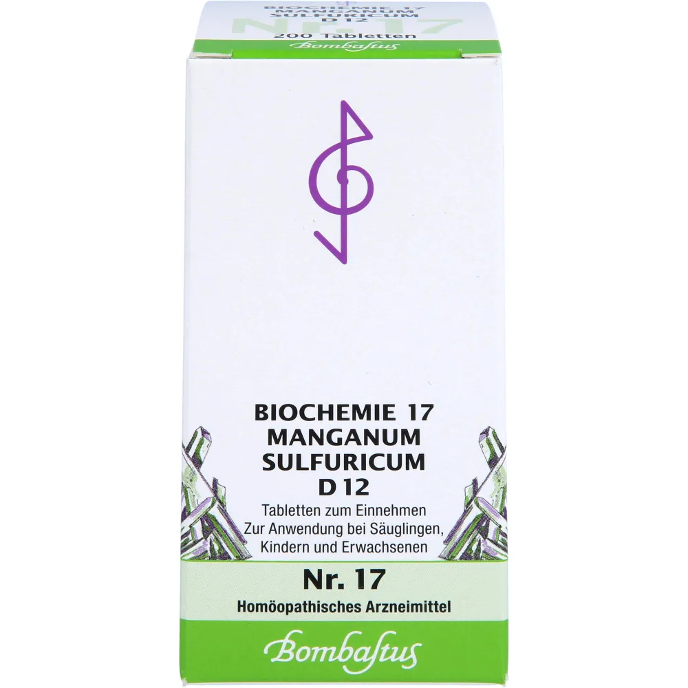 Biochemie 17 Manganum sulfuricum D 12 Tabletten 200 St