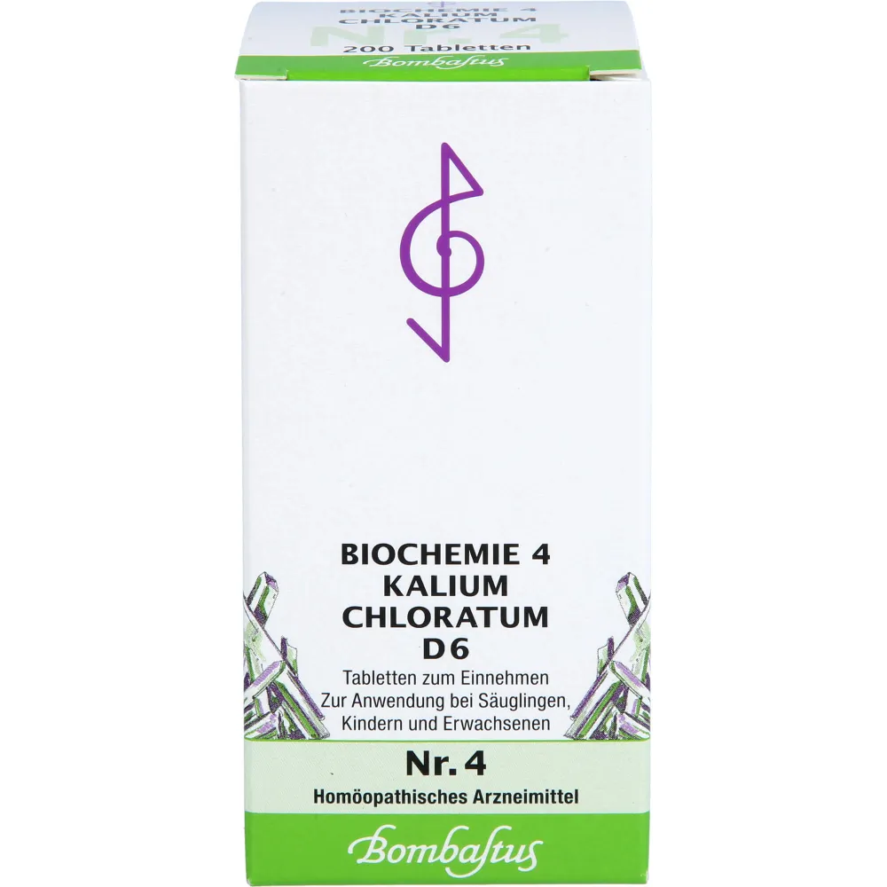 Biochemie 4 Kalium chloratum D 6 Tabletten 200 St