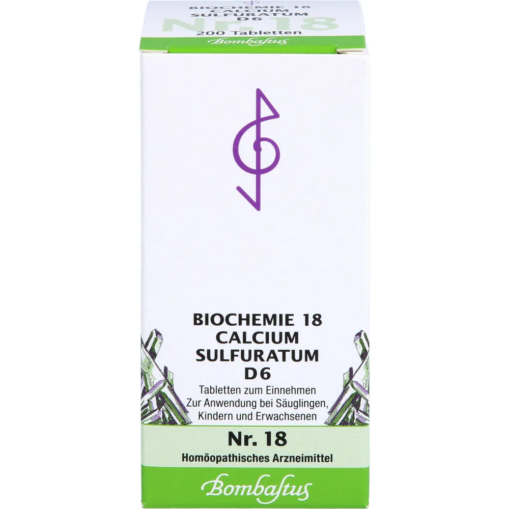 Biochemie 18 Calcium sulfuratum D 6 Tabletten 200 St