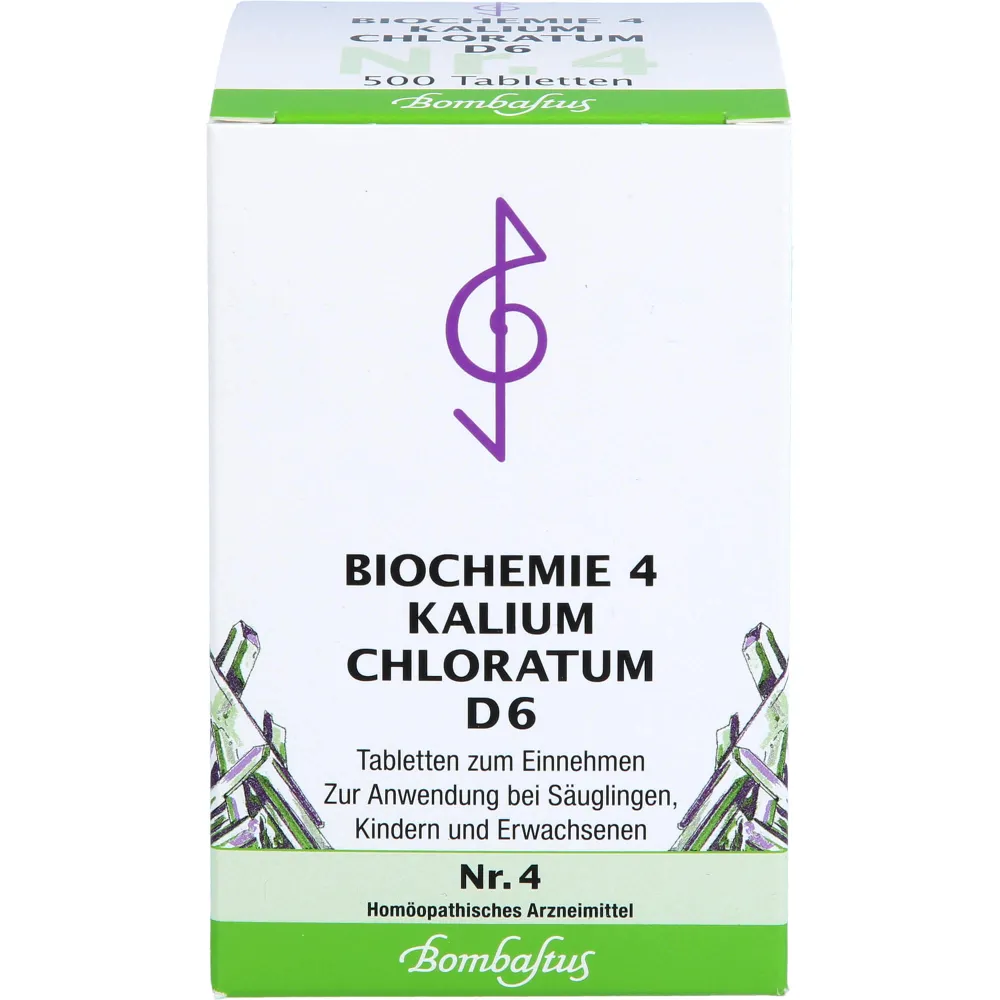 Biochemie 4 Kalium chloratum D 6 Tabletten 500 St