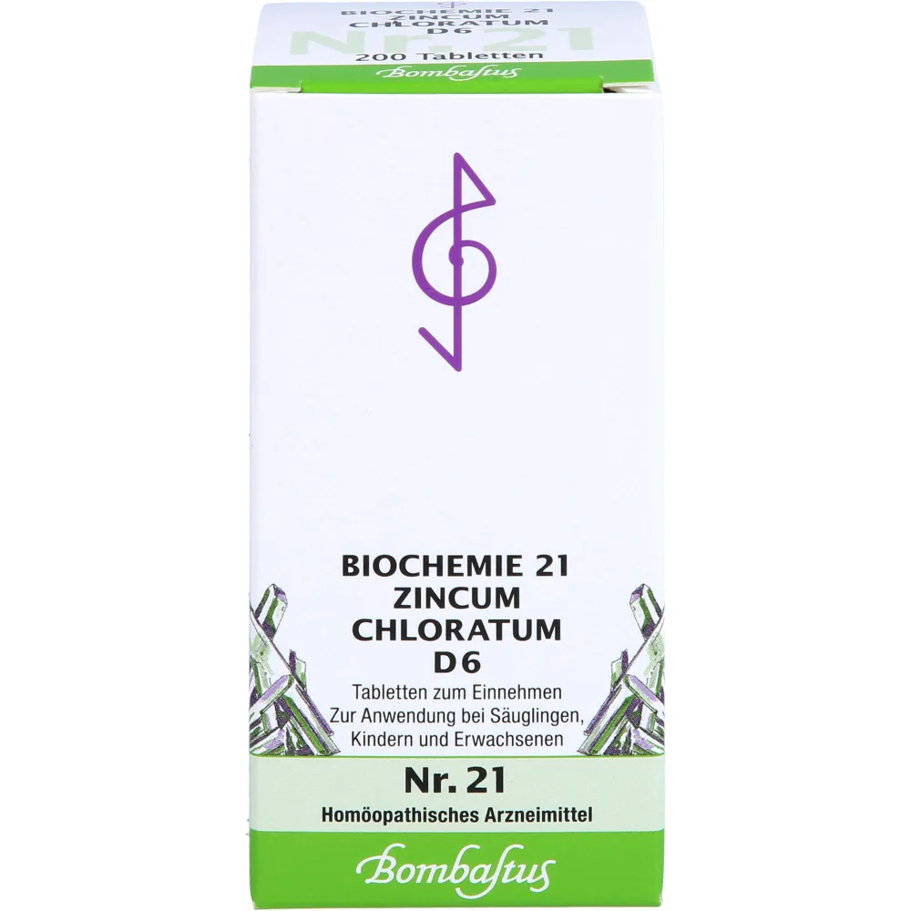 Biochemie 21 Zincum chloratum D 6 Tabletten 200 St