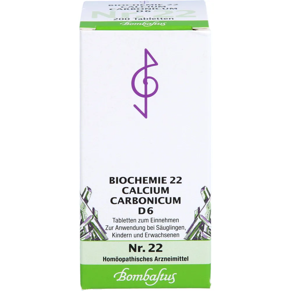Biochemie 22 Calcium carbonicum D 6 Tabletten 200 St