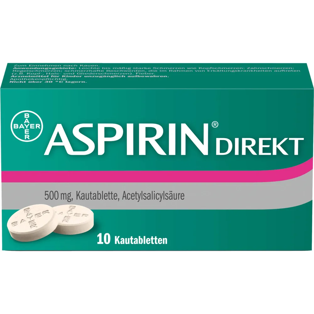 Aspirin Direkt Kautabletten 10 St