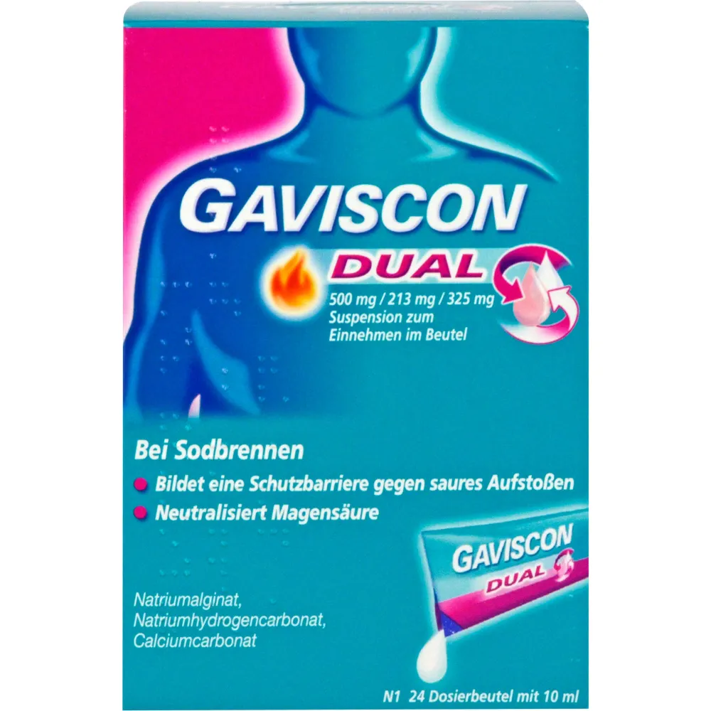 Gaviscon Dual 500mg/213mg/325mg Susp.z.Einn.Btl. 240 ml