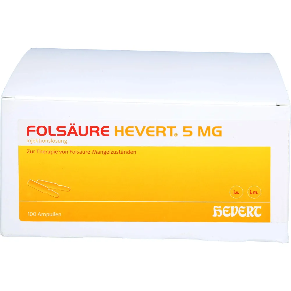 Folsäure Hevert 5 mg Inj.-Lösung Ampullen 200 ml