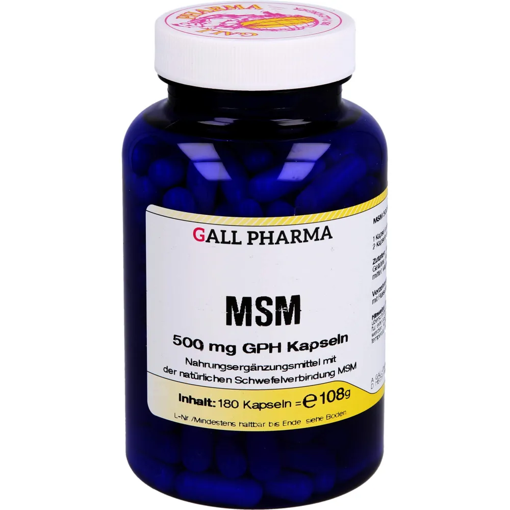 Msm 500 mg Gph Kapseln 180 St