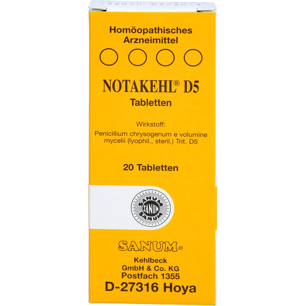 Notakehl D 5 Tabletten 20 St