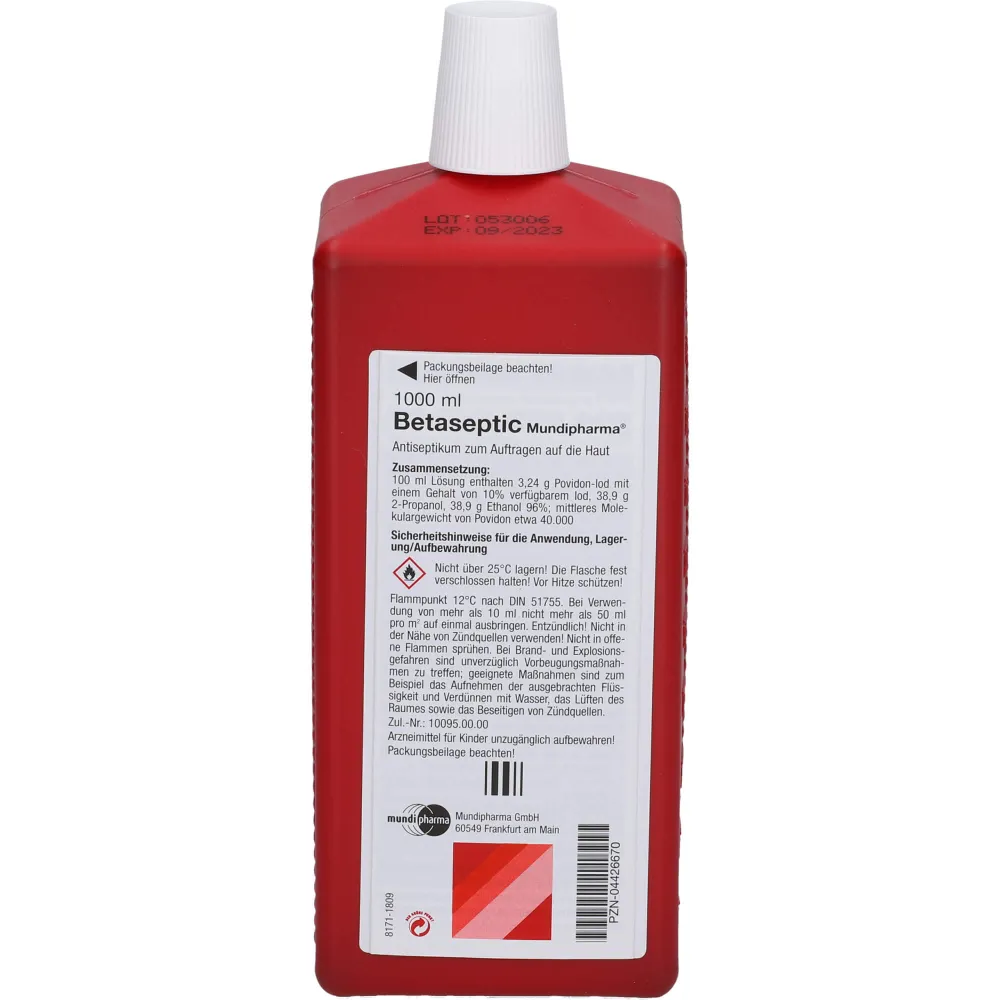 Betaseptic Lösung zur Anwendung auf der Haut 1000 ml