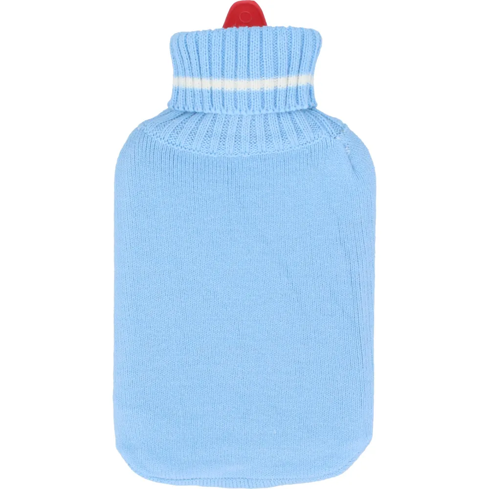 Wärmflasche Gummi 2 l m.Rollkragenpullover Bezug 1 St