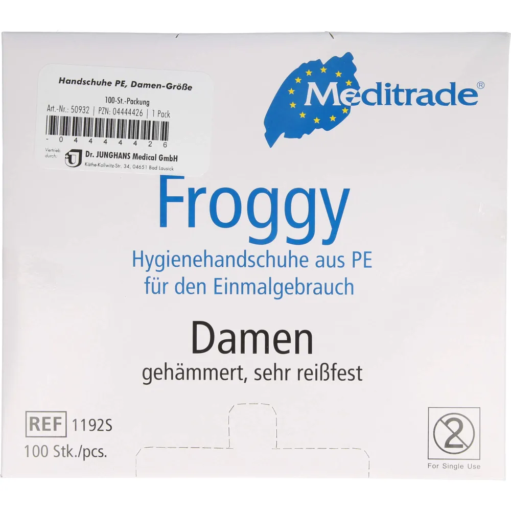 Handschuhe Einmal Polyethylen Damen 100 St