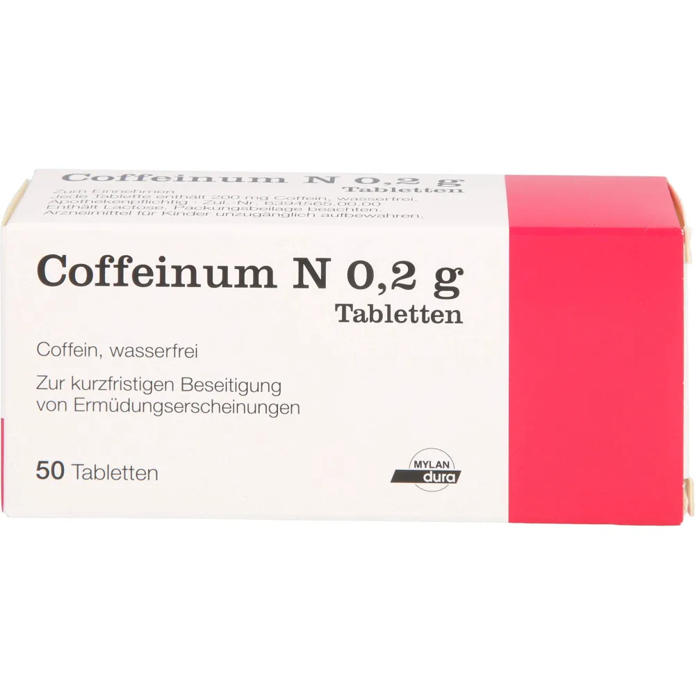 Coffeinum N 0,2 g Tabletten 50 St