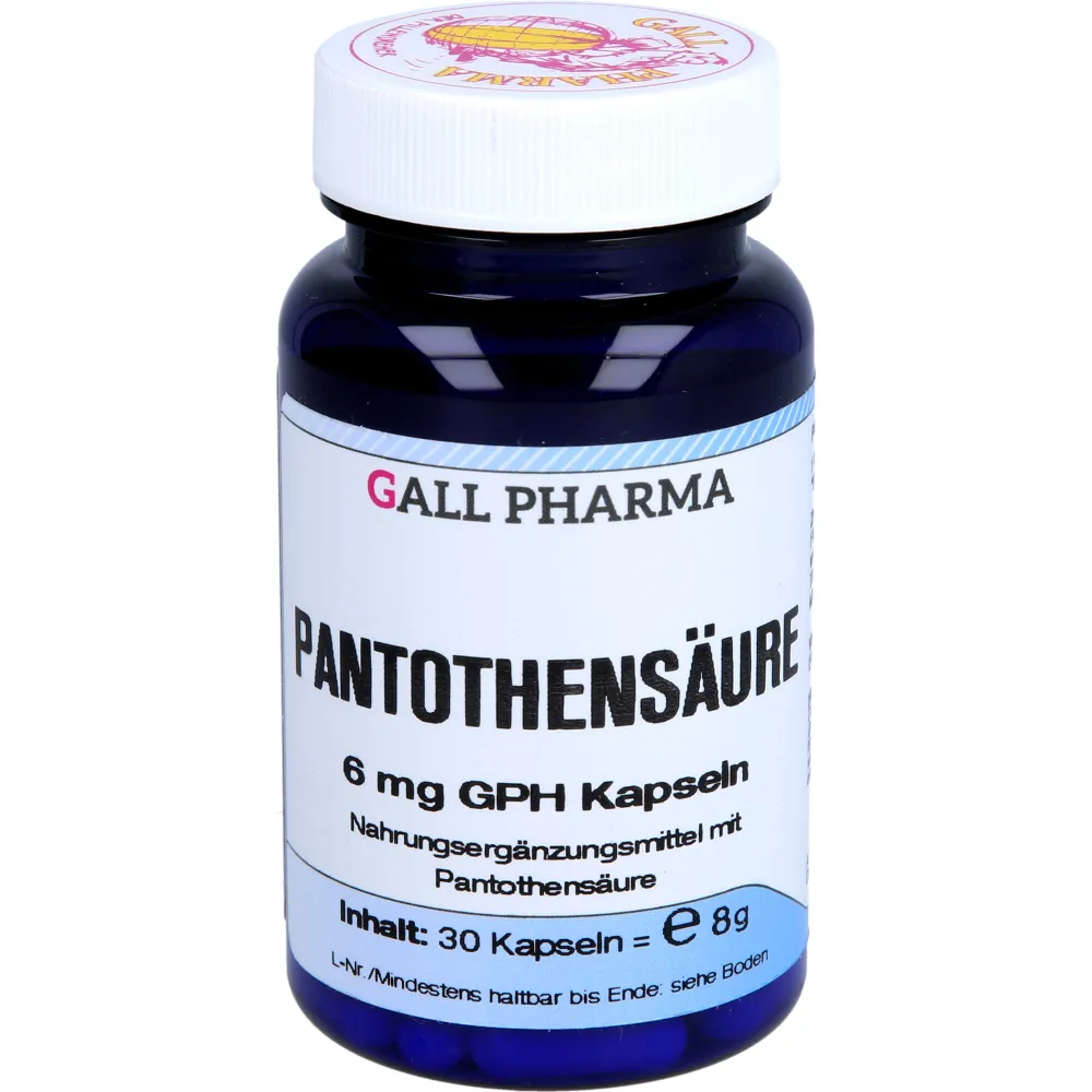 Pantothensäure 6 mg Gph Kapseln 30 St