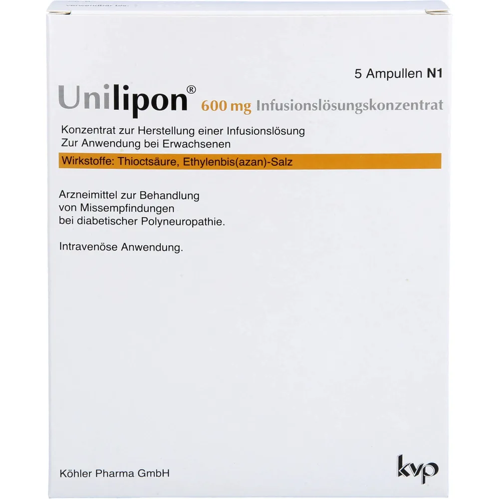 Unilipon 600 Infusionslösungskonzentrat 5 St