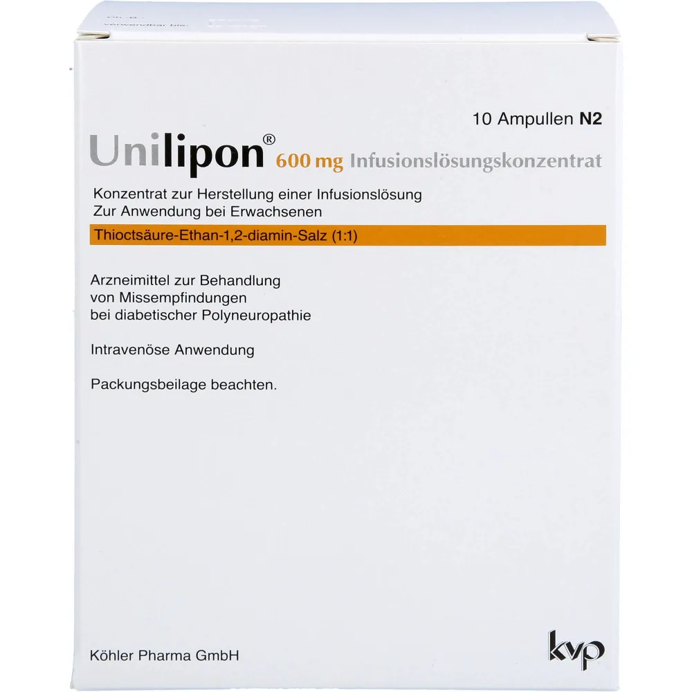 Unilipon 600 Infusionslösungskonzentrat 10 St
