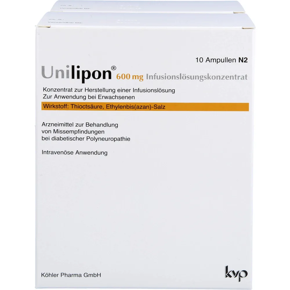 Unilipon 600 Infusionslösungskonzentrat 20 St