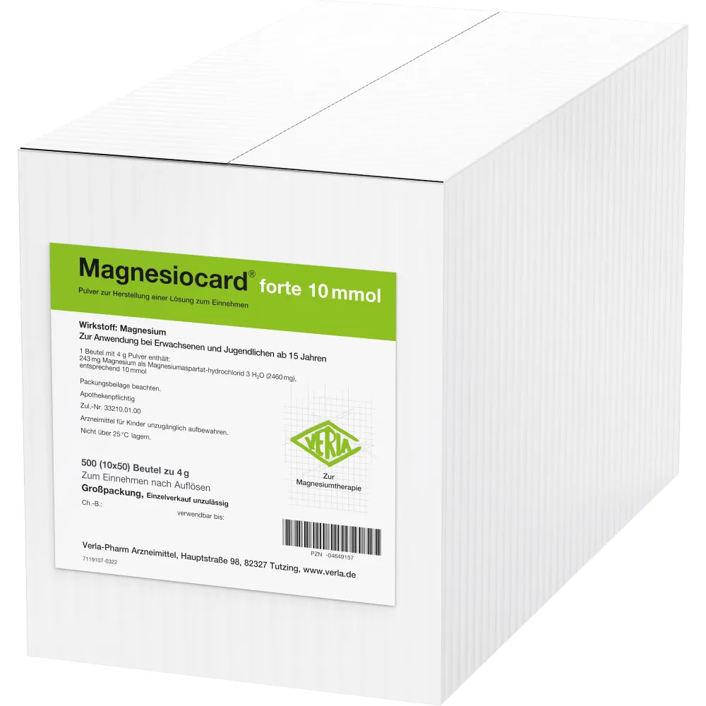 Magnesiocard forte 10 mmol Plv.z.Her.e.Lsg.z.Einn. 500 St