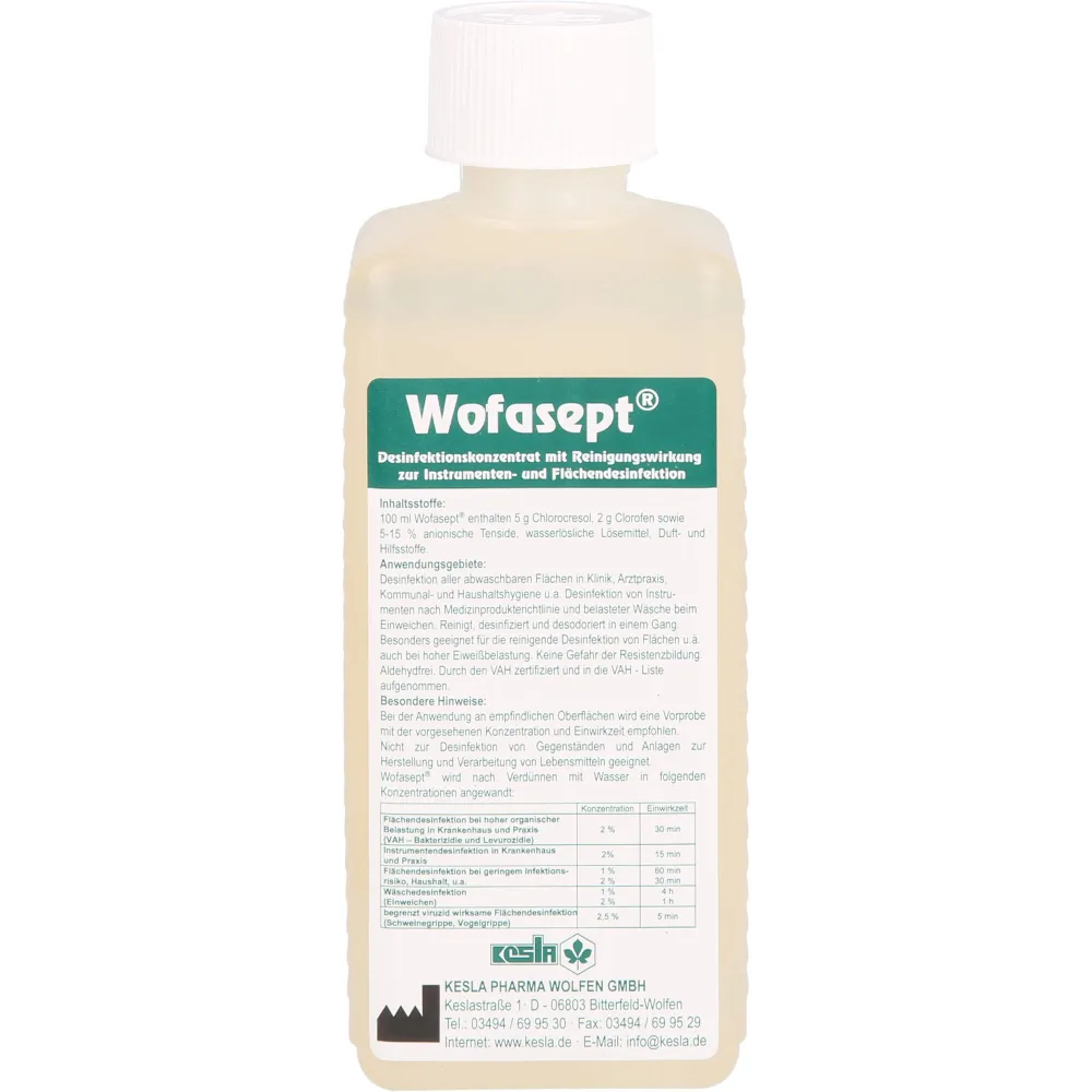 Wofasept Instrumenten- und Flächendesinfektion 250 ml
