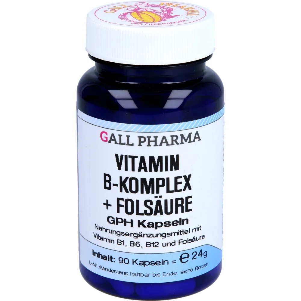 Vitamin B Komplex+Folsäure Gph Kapseln 90 St