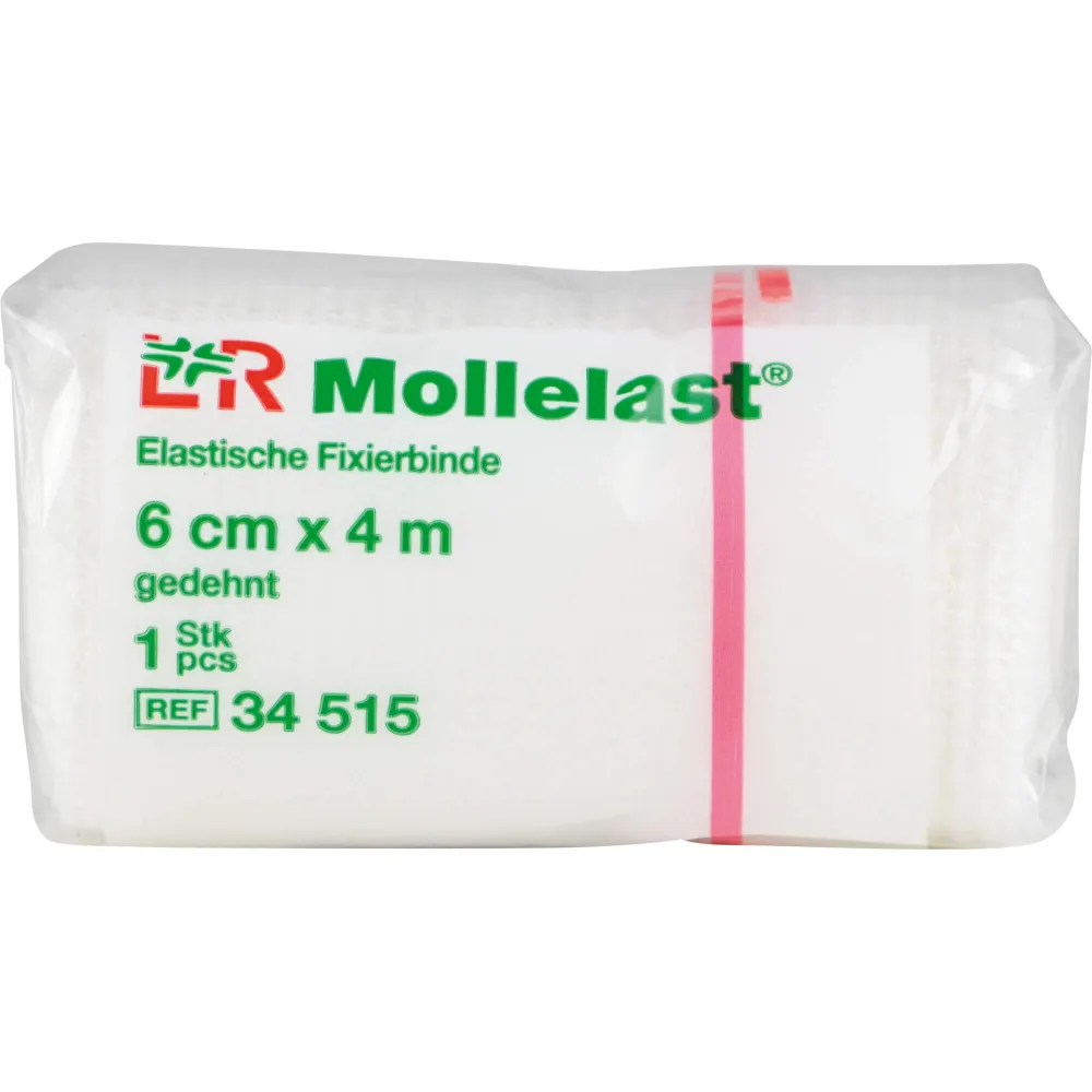 Mollelast Binden 6 cmx4 m weiß 1 St