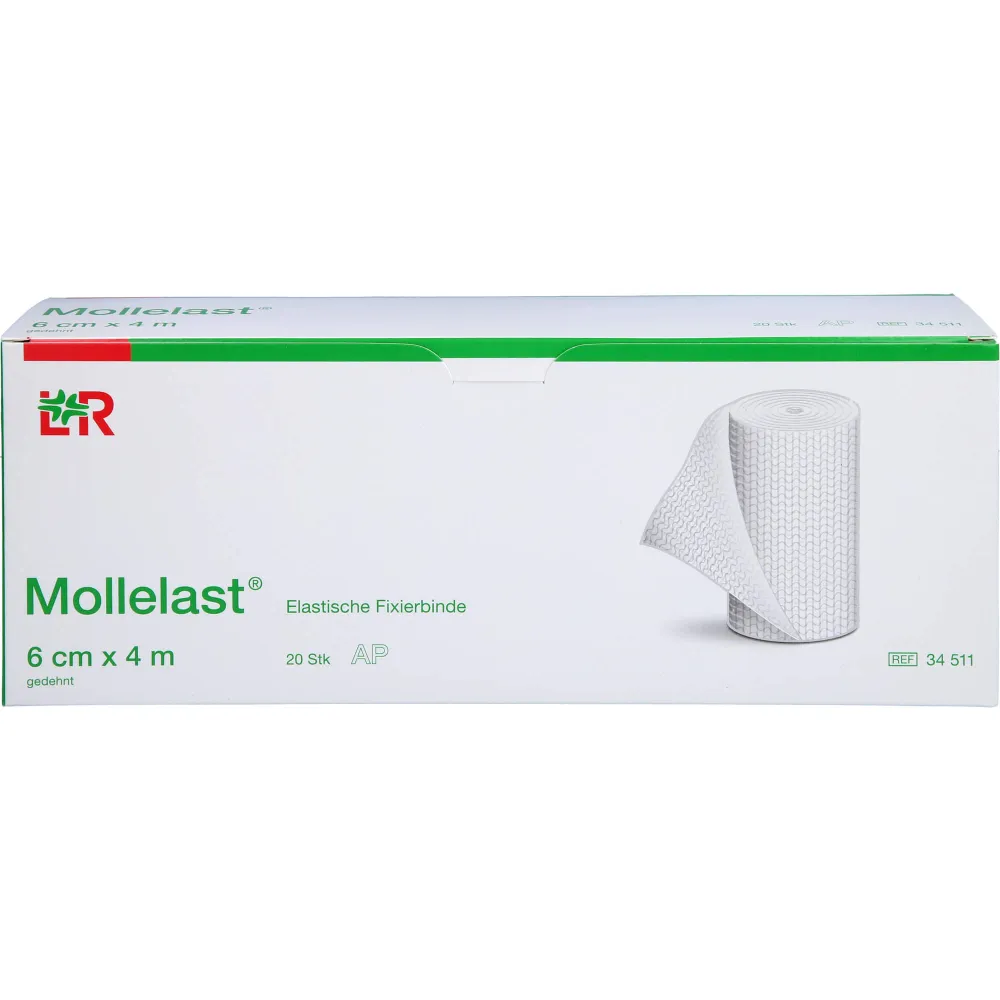 Mollelast Binden 6 cmx4 m weiß 20 St