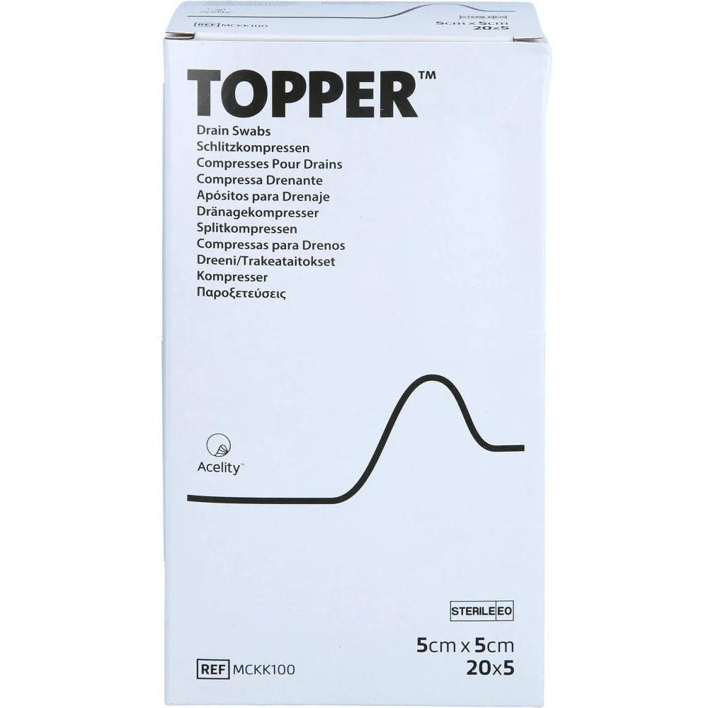 Topper Schlitzkompr.5x5 cm steril 100 St