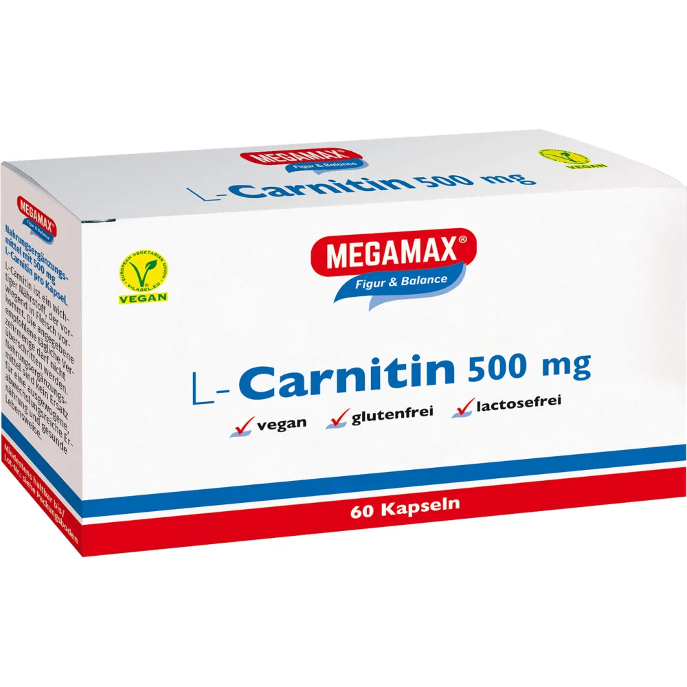 Megamax L-Carnitin 500 mg Kapseln 60 St