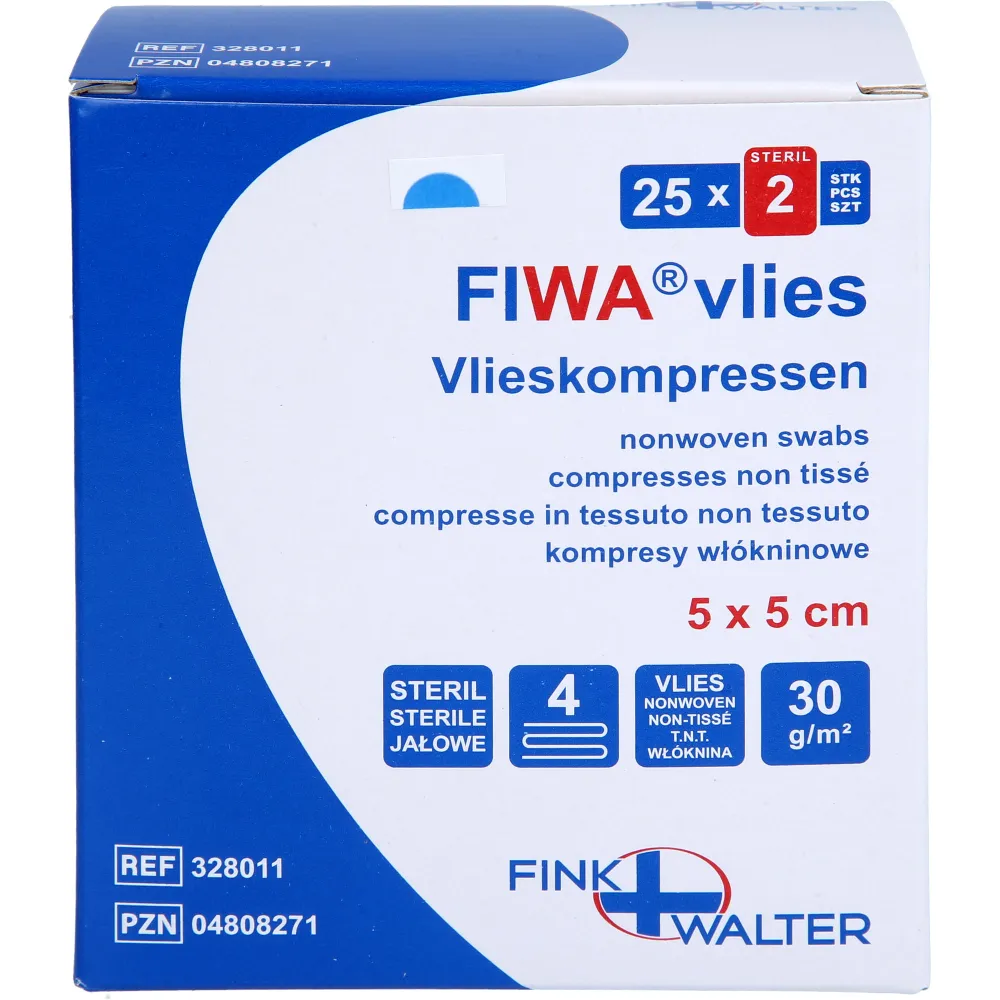 Vlieskompressen steril 5x5 cm 4fach 50 St