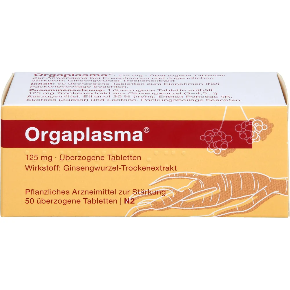 Orgaplasma überzogene Tabletten 50 St